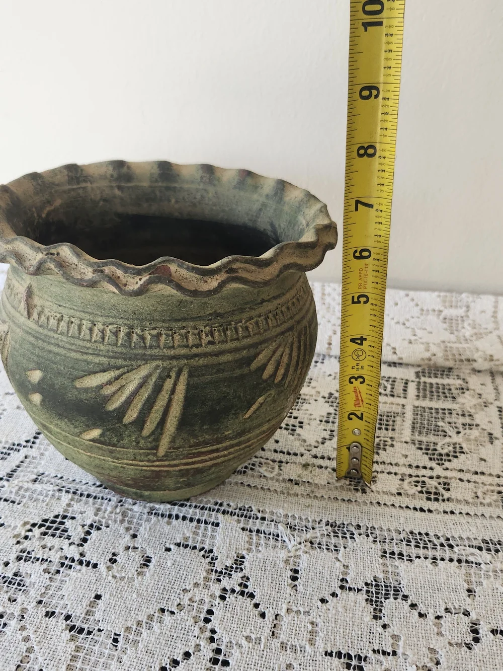 Handmade Green Decorative Ceramic Planter
